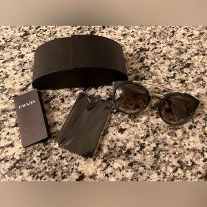 Prada Havana Dark Green Sunglasses ($200+ Retail)